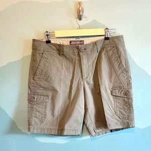 Eddie Bauer Green Cargo Shorts